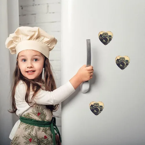 Miniatura 6 de Imanes de nevera resistentes redondos pequeños imanes retro para cámara de refrigerador, mini imanes decorativos fuertes para pizarra blanca