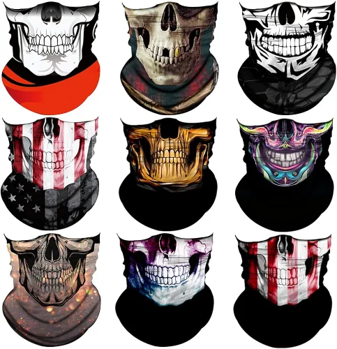 Neck Gaiter MaskUV Protection Bandana Gator Face Cover Covering MaskTube ScarfNeck Warmer BalaclavaHeadband for Outdoors