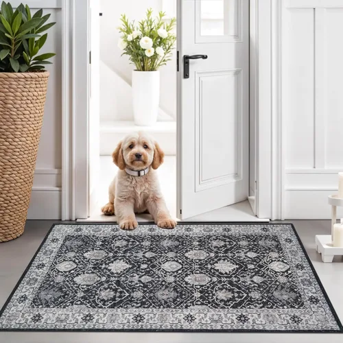 Miniatura 55 de Alfombra lavable para pasillo - 2x7 alfombras de cocina, alfombra para entrada, alfombra vintage, suave, alfombra antideslizante para piso, alfombra