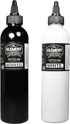 Miniatura 37 de Element Tattoo Supply - Tinta de tatuaje negra prémium - Tinta de tatuaje profesional y suministros para contorno, sombreado y mezcla - Tinta
