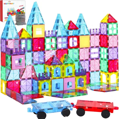 Miniatura 10 de Azulejos magnéticos antibacterianos, 32 unidades, juguete STEM para niños mayores de 3 años Bacteria resistant, Safer play, EPA-registered, Fits