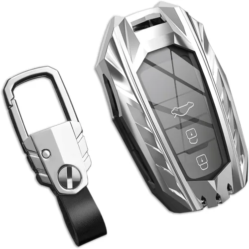 Miniatura 56 de Funda para llavero Nissan con llavero, elegante y duradera funda de protección de aleación de zinc compatible con Altima Maxima Rogue Armada