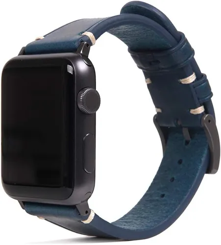 Miniatura 9 de SLG Correa italiana Buttero de cuero para Apple Watch de 1.496 in, 1.575 in, 1.614 in, 1.654 in, correa curtida vegetal para Apple Watch Series