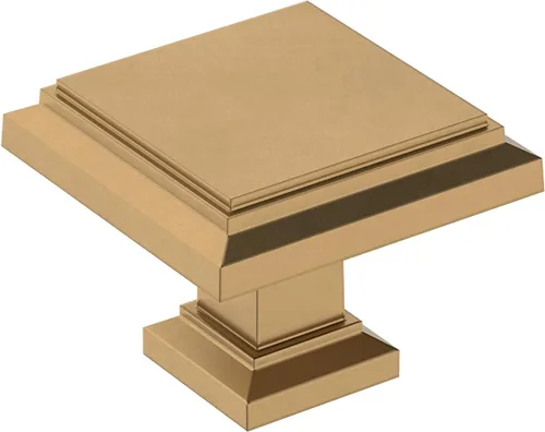 Amerock | Pomo de gabinete | Bronce champán | Longitud de 1-1/4 pulgadas (1.260 in) | Appoint | 1 paquete | Pomo de cajón | Herrajes para gabinete
