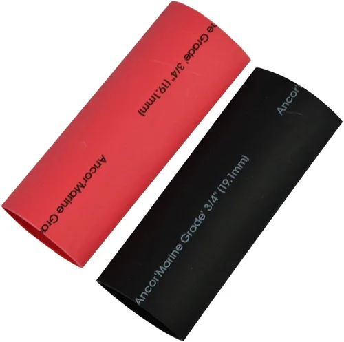 Miniatura 2 de Tubos para electricidad termorretráctiles con adhesivo activado por calor de grado marítimo de Ancor Negro y rojo / 1 unidad