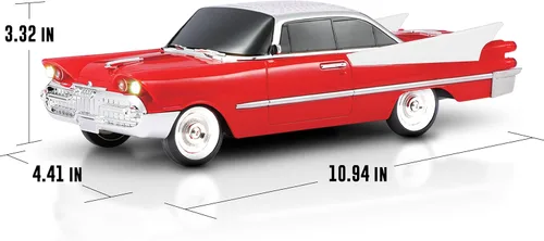 Miniatura 7 de QFX Altavoz Bluetooth 1959 Retro Clásico de Coche, Altavoces Duales de 2 Pulgadas, Enlace Manos Libres, Micrófono Integrado, Radio FM y Luces LED