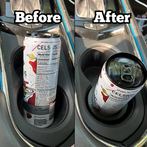 Miniatura 3 de Inserto delgado para portavasos de autos - Sostiene latas de Red Bull, Celsius y bebidas energéticas (8.4oz/12oz) - Manga adaptadora antivuelco