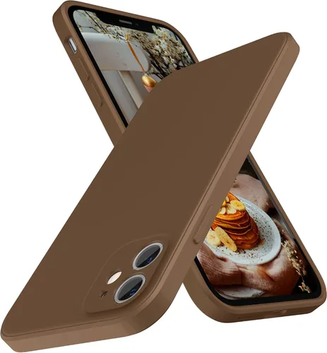 Miniatura 32 de SURPHY Diseño para iPhone 11 con protección de cámara, diseño delgado de borde recto, funda de silicona líquida para iPhone 11 de 6.1 pulgadas, negro