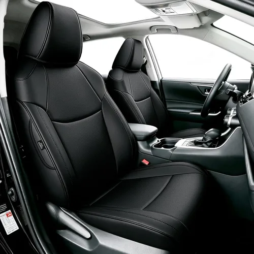 Miniatura 52 de AOMSAZTO Funda de asiento de coche para Mazda 3 2019 2020 2021 2022 2023 2024 2025 2026 – Juego completo de fundas de asiento de piel sintética