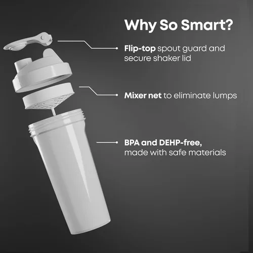 Miniatura 3 de Botella agitadora de proteínas Smartshake Lite Liga de la Justicia 800ml – Botella de agua DC Comics, botella agitadora para gimnasio sin BPA a