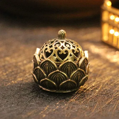 Miniatura 2 de Soporte de incienso de loto,Quemador de cono de olor pequeño,Mini regalo de decoración de flor de loto de estilo asiático 1 Lotus