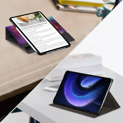 Miniatura 7 de Funda compatible con tablet Xiaomi Pad 6 de 11.0 pulgadas lanzada 2023 con soporte multiángulo para tableta Mi Pad 6 Pro giratoria ajustable