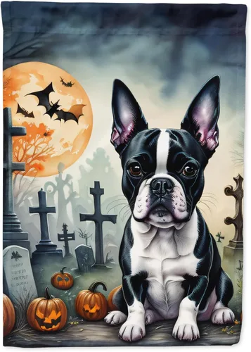 Miniatura 66 de Caroline's Treasures DAC2011GF - Bandera decorativa para jardín de Halloween con diseño de beagle para jardín, jardín, jardín, jardín, multicolor
