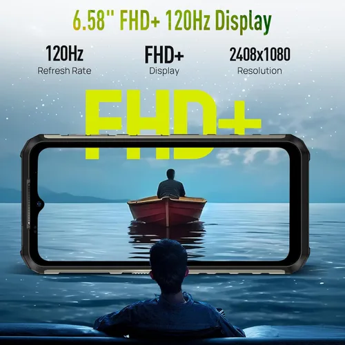 Miniatura 5 de Ulefone Armor 22 Smartphone resistente desbloqueado, 64 MP + 64 MP, Helio G96 16 GB RAM 128 GB ROM, pantalla de 6.58 pulgadas FHD+ 120Hz, batería