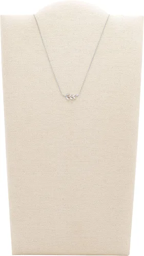 Miniatura 2 de Fossil Collar de cadena con colgante de plata de ley para mujer