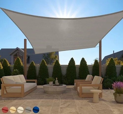 Miniatura 45 de GORILLA GRIP Toldo rectangular resistente con protección UV, resistente a la decoloración, desgarros y al óxido, bordes curvos que bloquean la luz