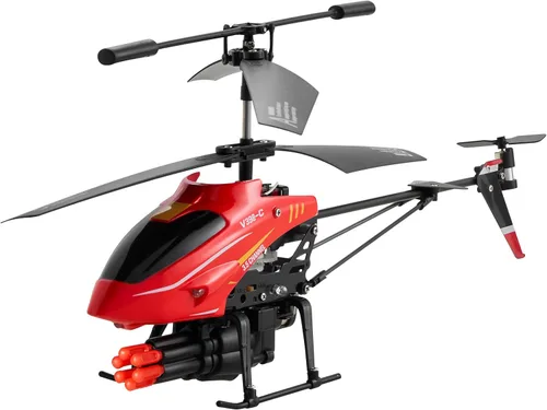 Miniatura 9 de VEVOR Helicóptero RC, helicóptero de control remoto volador de 2.4 GHz con modo de disparo, avión RC de 3.5 canales para niños, retención