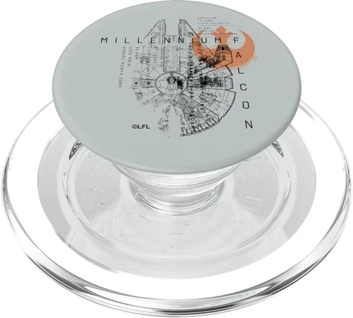 Miniatura 8 de Star Wars Millennium Falcon Schematic PopSockets PopGrip: agarre intercambiable para teléfonos y tabletas