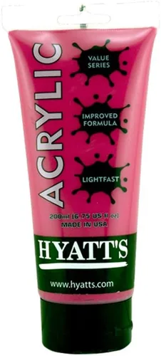 Miniatura 52 de Hyatt's Alizarine - Pintura acrílica carmesí Tubo de pintura acrílica de 2.5 fl oz de grado artístico Secado rápido y pintura no tóxica