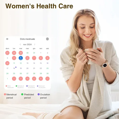 Miniatura 7 de Smart Watches for Women (Answer/Make Calls),1.19" AMOLED Slim Smartwatch with Heart Rate/Sleep Monitor,120+ Sport Modes Fitness Tracker with Rose