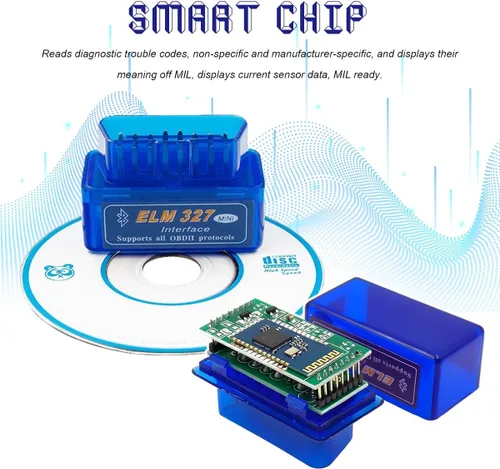 Miniatura 4 de ELM327 OBDⅡ Escáner de diagnóstico automático del coche, mini OBDII herramienta de escaneo Bluetooth profesional y lector de código, herramienta