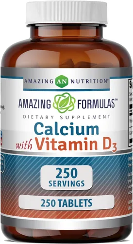 Miniatura 6 de Amazing Formulas - Suplemento de calcio con vitamina D3 Tabletas Sin OMG Sin gluten Fabricado en Estados Unidos (1 paquete 500 unidades)