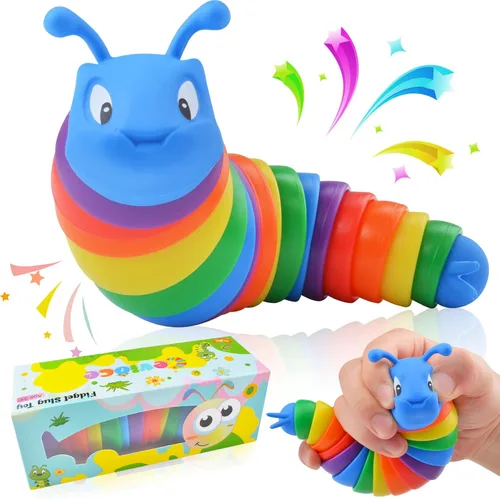 Cevioce Juguete Fidget de Babosa, Juguetes Fidget de Babosa Sensorial para Niños y Adultos, 1 PC Juguetes Sensoriales para Autismo para Niños