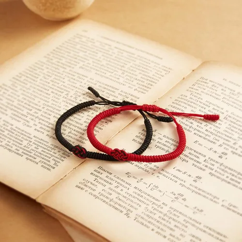 Miniatura 2 de Desimtion Regalos para mamá, papá, parejas, 100 idiomas, "I Love You", pulseras rojas del destino para novio y novia