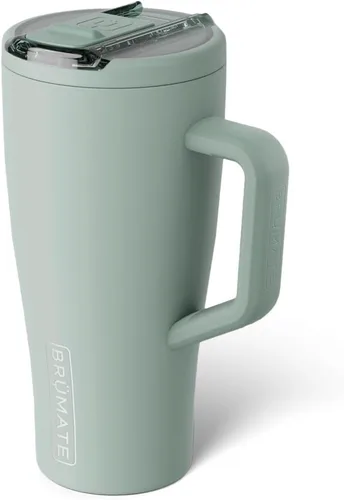 Miniatura 92 de BrüMate Era Flip - Vaso de 30 onzas con tapa con pajilla cubierta 100 % a prueba de fugas, popote higiénico cubierto, botella de agua de acero