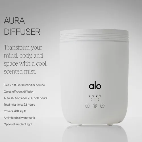 Miniatura 3 de ALO - Juego de difusor Aura y aceites esenciales, humidificador de niebla fría con 6 aceites esenciales, paquete de aromaterapia para dormitorio