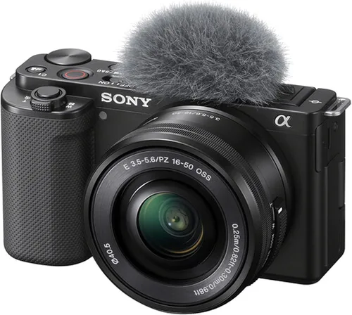Miniatura 2 de Sony Cámara sin espejo ZV-E10 con lente de 0.630-1.969 in de memoria de 64 GB, funda. Filtro, capó, agarre y más-Paquete Pro