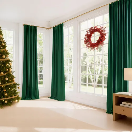 Miniatura 37 de NICETOWN Cortinas blancas extralargas de 144 pulgadas para telón de fondo, cortinas de terciopelo con aislamiento térmico y reducción de ruido