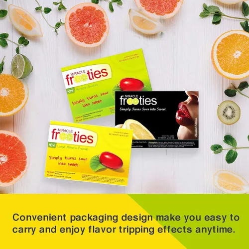 Miniatura 6 de Miracle Frooties - Tabletas de frutas milagrosas recomendadas por Tiktok, convierte los alimentos agrios en dulces, sabor picante, cambia