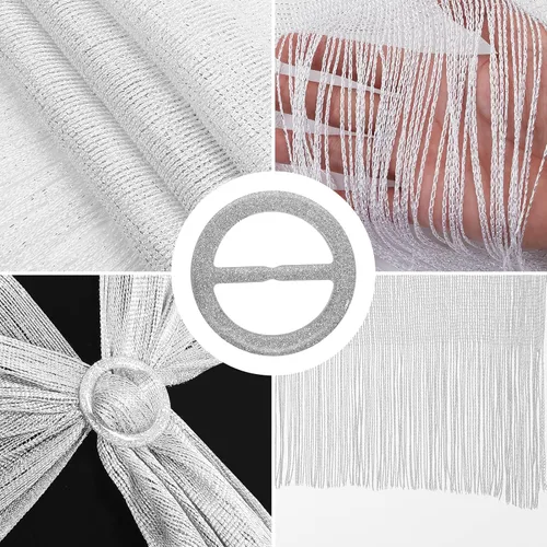 Miniatura 7 de Aster Chales metálicos brillantes y envolturas para vestidos de noche con hebilla para mujer, chales y envolturas para fiesta, novia, dama de honor