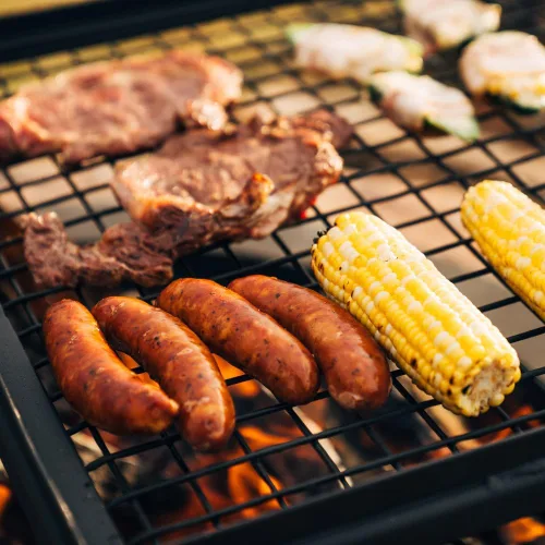 Miniatura 5 de Titan parrilla ajustable para hoguera