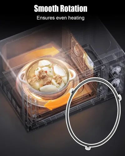 Miniatura 2 de Anillo giratorio de microondas apto para horno de microondas GE LG de 9.25 pulgadas, reemplazo WB06X45707 AGG32988717 JE1140BD001