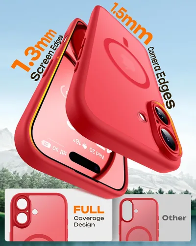 Miniatura 445 de TOCOL Funda para iPhone 11, compatible con Magsafe, protección completa de cámara, imanes integrados, protección contra caídas, funda translúcida
