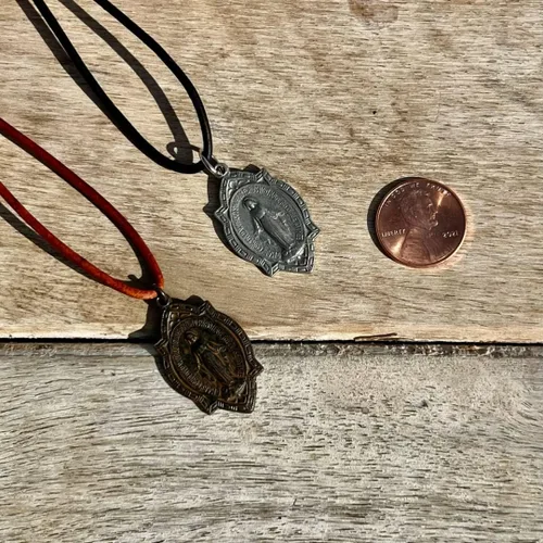 Miniatura 5 de Medalla milagrosa de regalo para mujer, joyería de la Virgen María, amor eterno, María y Cristo, madre bendita, dijes de medalla milagrosa, regalos