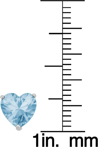 Miniatura 20 de Kooljewelry Pendientes de plata de ley y circonita cúbica con piedra natal
