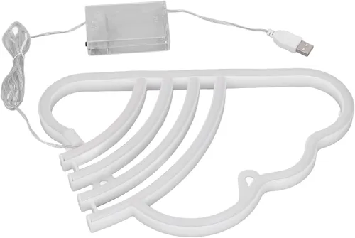 Miniatura 8 de Letrero de neón LED, luz de neón de alto brillo, funciona con pilas, alimentado por USB, letrero de neón LED decorativo para dormitorio