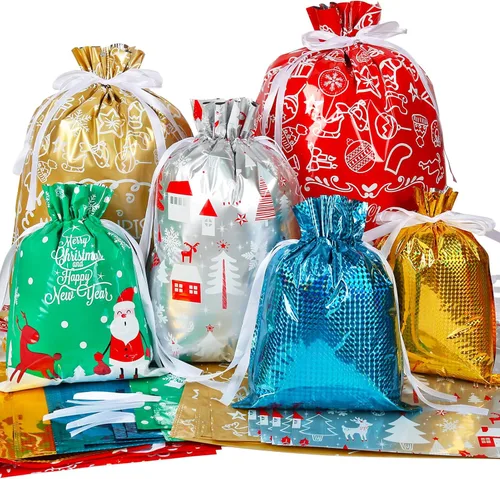 Miniatura 11 de HRX Package 20 bolsas de muselina de 8 x 10 pulgadas, bolsa de algodón con cordón de tela, bolsas de regalo para joyas, recuerdos de fiesta, 2-Blanco