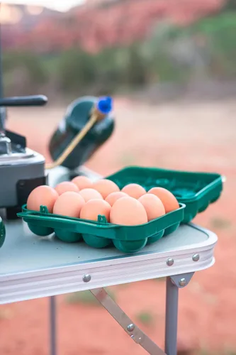 Miniatura 5 de Stansport - Recipiente para huevos para acampar y viajar