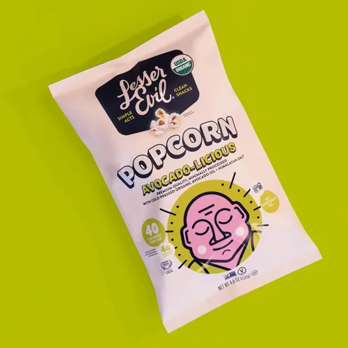 Miniatura 4 de LesserEvil Palomitas de maíz orgánicas "Avocado-licious", exclusivo de Amazon, calidad premium, mínimamente procesado, sin aceite vegetal, 4.6