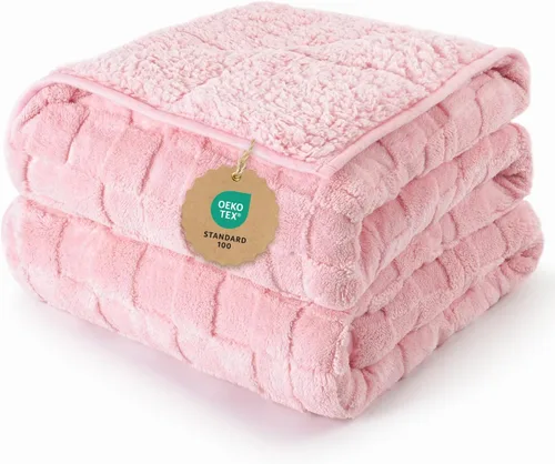 Miniatura 18 de Kivik - Mantas con peso de doble cara para adultos, mantas estampadas a cuadros, súper suaves y pesadas, para sofá y cama, con tela ultra esponjosa