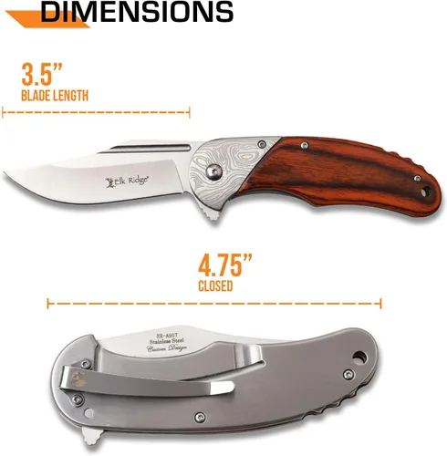 Miniatura 8 de Elk Ridge CUCHILLO ASISTIDO DE MUELLE ER-A957BR