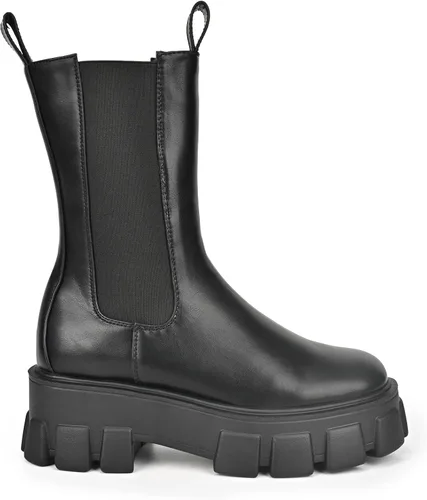 Miniatura 3 de READYSALTED Womens Mid Calf Cleated Chunky Platform High Ankle Fashion Boots ROTA