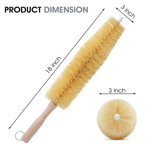 Miniatura 5 de Nanoskin (85 – 799) Cepillo grande para rueda de radios con alambre con revestimiento de plástico