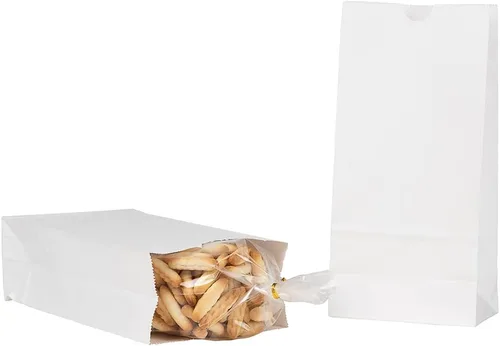 Miniatura 14 de Restaurantware Bag Tek - Bolsas de papel de 2 libras, 100 bolsas de almuerzo desechables, pequeñas para almuerzos, sándwiches y aperitivos, bolsas