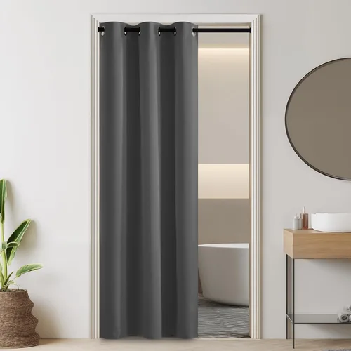 Miniatura 118 de RYB HOME - Cortinas extra largas con bloqueo de luz, persianas opacas insonorizadas para privacidad para cine en casa, oficina, fondo de patio, sala