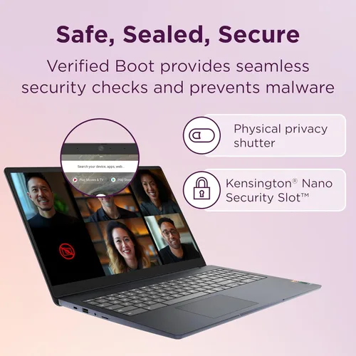 Miniatura 5 de Lenovo IdeaPad 3i Chromebook, pantalla FHD de 15.6", Intel Celeron N4500, 8 GB de RAM, 64 GB eMMC, 1920 x 1080 px, cámara de 720p, Chrome OS, azul